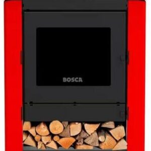 Home Estufa a leña Gold 500 Black Vision Rojo